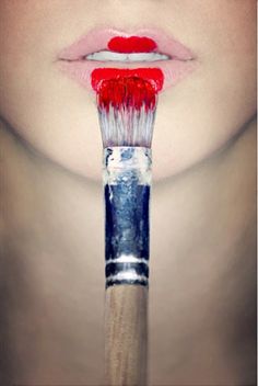 tumblr_lhdmoq5paY1qc8le9o1_500.png (470×700) #paint #lips #girl