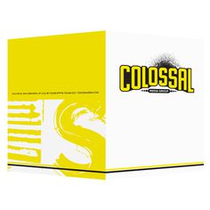 Colossal Media Art Project Presentation Folder (Front & Back View) #inspirational #yellow #design #presentation #folder