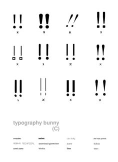 typography bunny gif (C) #typography bunny [ catrin mackowski ]