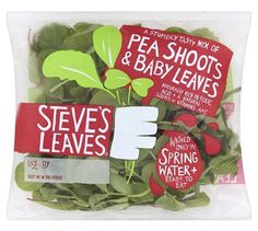 Sara Strand › Steve's Leaves #packaging #vegetable #salad #hand #typography