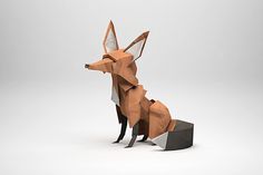Jeremy Kool #fox #paper #geometric