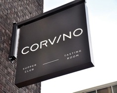 Corvino - Mindsparkle Mag The project of brand identity for Corvino was created by Design Ranch. The name Corvino, which means raven, provided the inspiration behind the color palette, textures and materials for this new restaurant. #logo #packaging #identity #branding #design #color #photography #graphic #design #gallery #blog #project #mindsparkle #mag #beautiful #portfolio #designer