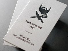 David Arredondo Chef #business #card #branding