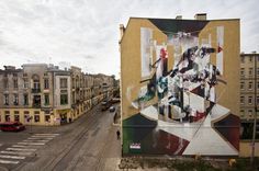 Street Art By Polish Artist Tone For Fundacja Urban Forms 2013 In Lodz, Poland. 1 #mural #street #wall #art #painting #poland