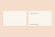 Source Skincare by Studio Crême #business #card #print
