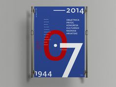 70th Anniversary CCCM A series of 7 typographic posters to commemorate the 70 years since the first Congress of Croatian Cultural Workers. #croatia #event #design #graphic #culture #letter #grid #minimal #typeface #poster #layout #typography