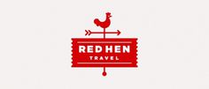 Red Hen Travel :: Joseph Blalock Design Office #red #hen #travel #farm #logo