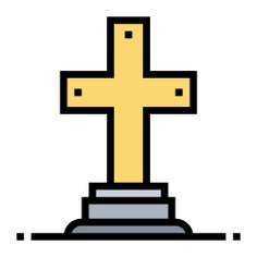See more icon inspiration related to cross, christian, catacomb, shapes and symbols, cementery, architecture, graveyard and monument on Flaticon.