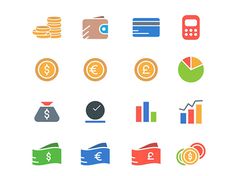 Free Colorful Financial Icons