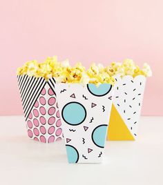 Free Printable Popcorn Snack Box