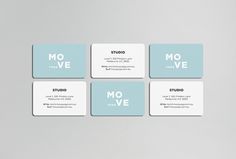 MOVE Yoga by Thomas Williams & Co. #business card #graphic design #print