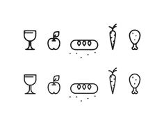 medieval market icon set preview2 #icon #picto #symbol