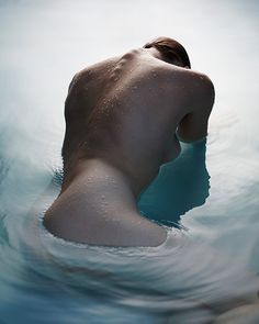 The Naked and the Nude on Behance #ripples #bathe #water #nude #sensuality #human #female #surface #photography #figure #submerge #underwater #naked #beauty