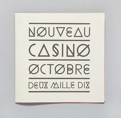 Ill Studio - Nouveau Casino 01 #type #poster