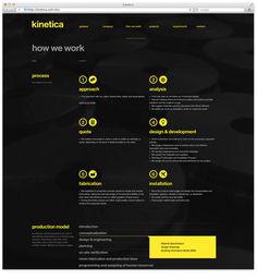 Web4 #yellow #black #minimal #webdesign