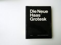 Die Neue Haas Grotesk #specimen #white #book #black #type #helvetica #typography