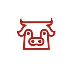 Designersgotoheaven.com -Â Red HFR logo ByÂ TEAM. - Designers Go To Heaven #mark #logo #cow