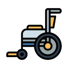 See more icon inspiration related to wheelchair, healthcare and medical, handicap, disabled, transportation and transport on Flaticon.