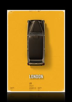 Citycab poster on Behance #yellow #cab #taxi