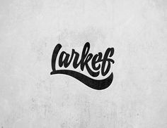 할말 더 있나? Larkef logotyope #white #design #black #logo #and #type #typography