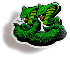 House Industries Snake Sticker #house