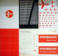 WANKEN - The Blog of Shelby White » Behind the SwissAir Logo #swiss #1950s #airlines #swissair #identity #logo