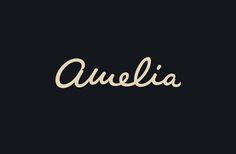 Amelia Logo, by Henric Sjösten #inspiration #logotype #creative #design #graphic #logo #dark #typography