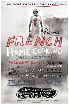 French Home Cooking #type #poster