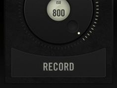 Dribbble - Camera Remote App - Record Button by Jeremey Fleischer #app