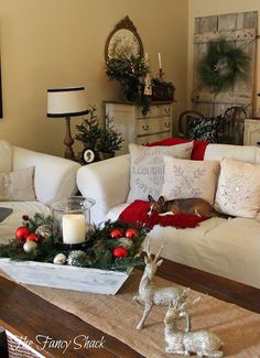 Let Christmas into your home by using greenery for Christmas design. Fill up your pots and vases at home with Christmas greenery. You can al