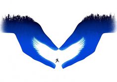 A Leap Of Freedom | Tang Yau Hoong #bird #wing #freedom #symbol #jump #hands #forest #leap #hand #gap