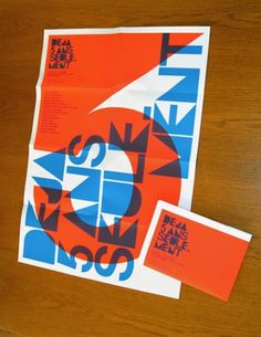 AisleOne - Graphic Design, Typography and Grid Systems #orange #poster #sylvia #blue #tournerie #typography