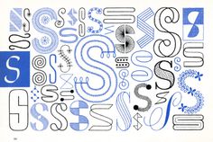 S, Embroidery Letterforms, Present and Correct