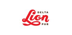 Delta Lion Pub designed by St Bernadine #type #lettering #script #logo