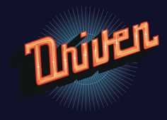 #Driven #lettering