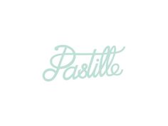 Pastille Nail Salon, Leeds #calligraphy #teal #salon #hair #drawn #leeds #logo #nail #hand