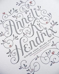 Anneli Hendrix | Jessica Hische #type #drawn #hand #typography