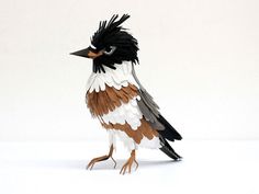 Paper bird sculptures by Diana Beltran Herrera #sculpture #paper #art #bird
