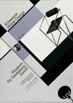 Werner Jeker — Swiss furniture design (1986) #minimal #poster