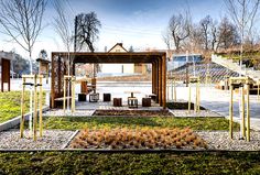 Public Space in Gora Pulawska - #outdoor, #architecture, #house, #landscaping, outdoor, architecture