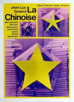 Chinoise, La Movie Poster - 11 x 17 - German Style A #la #french #minimal #poster #godard #chinoise