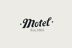 Motel Studios #type #script #logo #typography