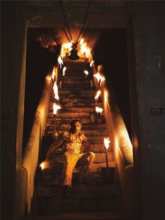 Patrick Petitjean | Paranaiv / Are Sundnes #indialike #nathaniel #fire #stairs #man #goldberg