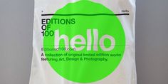 Editions ofÂ 100 - TheDieline.com - Package Design Blog #finishing #fabric