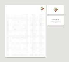 Row by Row #business #card #print #stationery #letterhead