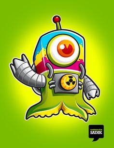 CMYK on Behance... https://www.behance.net/gallery/5273477/CMYK #alien #tentaculos #marciano #sadik #guanajuato #mexico #leon #eye #pulpo #ojo #cmyk #extraterrestre #verde #green