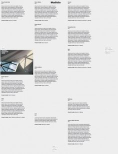 The website design showcase of Modfolio. #white #theme #wordpress #minimalist #web