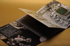 Adah Jewelleria on the Behance Network #invite #branding #design #graphic #book #adah #identity #jewelry #gold #brochure