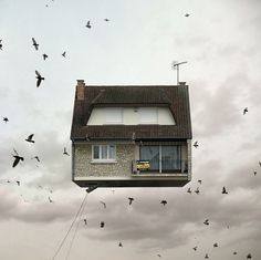 Flying Houses – Fubiz™ #fly #house