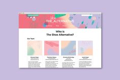 The Shoe Alternative on Behance #website #alternative #shoe